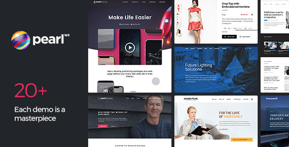 [Download Free] Pearl WP v2.3.2 – Corporate Business WordPress Theme