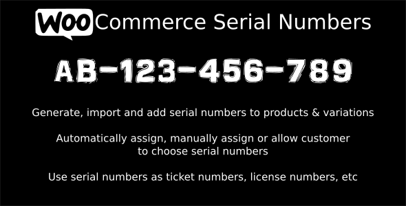 [Download Free] WooCommerce Serial Numbers v1.21 – WordPress Plugin