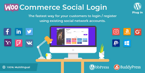 [Download Free] WooCommerce Social Login v1.7.2 – WordPress plugin