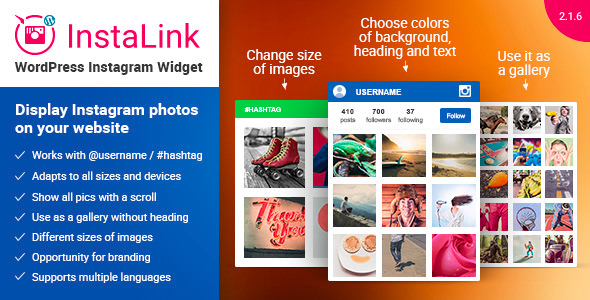 [Download Free] Instagram Widget v2.1.6 – Instagram for WordPress