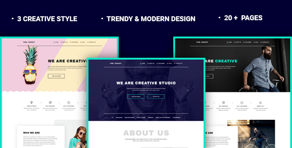 [Download Free] The Crazy v1.1.1 – Creative Agency WP Template