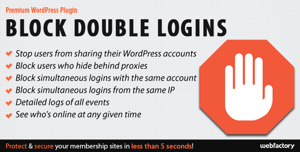 Download Free Block Double Logins v1.1 – Protect Your Membership Site