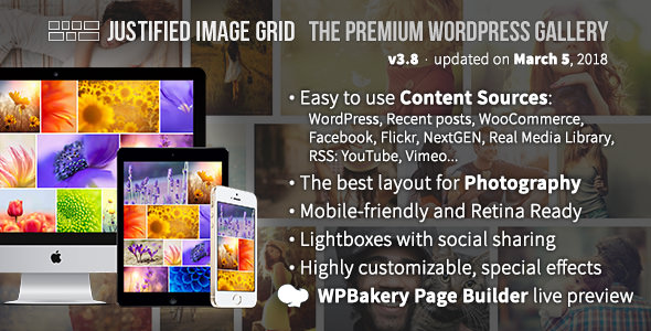 Download Free Justified Image Grid v3.9.1 – Premium WordPress Gallery