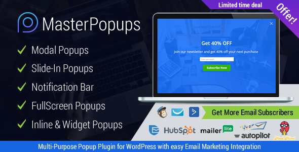 Download Free Master Popups v2.4.4 – Popup Plugin for Lead Generation