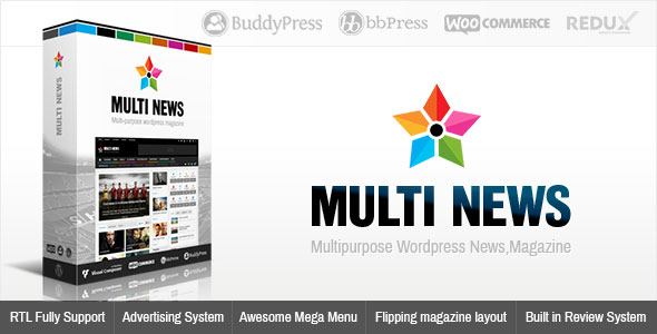 Download Free Multinews v2.6.4 – Multi-purpose WordPress News, Magazine