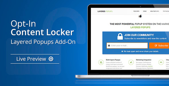 [Download Free] Opt-In Content Locker v1.31 – Layered Popups Add-On