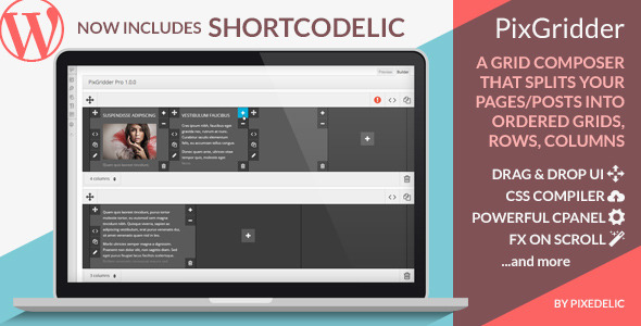 [Download Free] PixGridder Pro v3.3.5 – Page Grid Composer for WordPress
