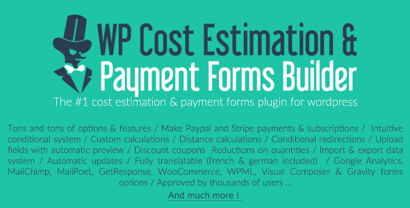 Download Free WP Cost Estimation & Payment Forms Builder v9.621