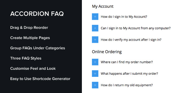 Download Free Accordion FAQ WordPress Plugin v2.2.0