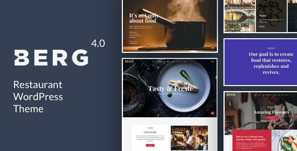 Download Free BERG v4.1.2 – Restaurant WordPress Theme