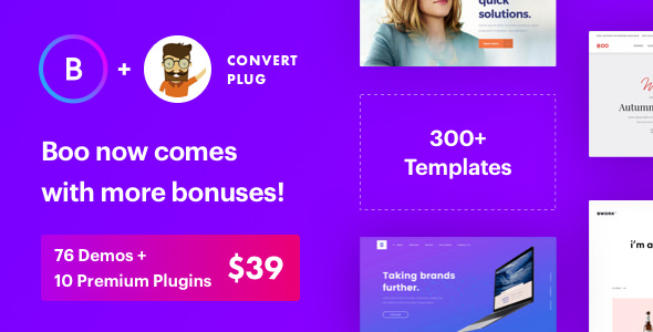 Download Free Boo v3.3.1 – Responsive Multi-Purpose WordPress Theme