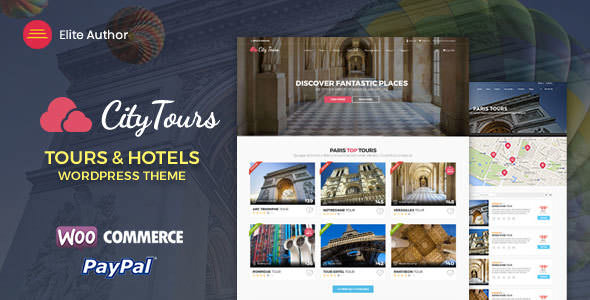 Download Free CityTours v2.5.4 – Hotel & Tour Booking WordPress Theme