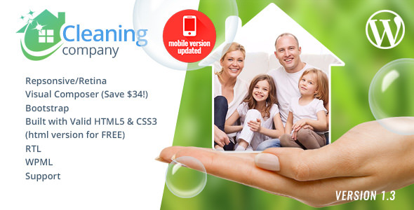 Download Free Cleaning Services v1.3 – WordPress Theme + RTL Download Free Cleaning Services v1.3 – WordPress Theme + RTL