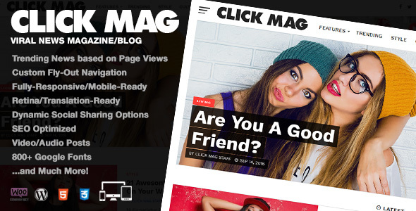 Download Free Click Mag v2.1.0 – Viral WordPress News Magazine/Blog Theme Download Free Click Mag v2.1.0 – Viral WordPress News Magazine/Blog Theme