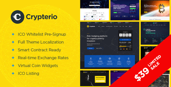 Download Free Crypterio v1.8 – ICO and Cryptocurrency WordPress Theme Download Free Crypterio v1.8 – ICO and Cryptocurrency WordPress Theme
