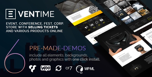 Download Free Eventime v1.6.1 – Conference, Event, Ticket Store Theme