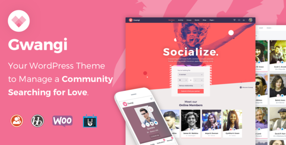 Download Free Gwangi v1.1.8 – Dating & Matchmaking Community Theme