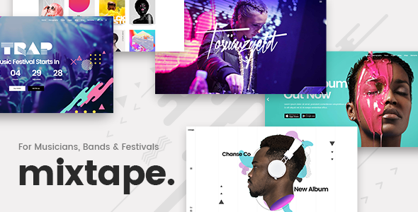 Download Free Mixtape v1.3 – Music Theme for Artists, Bands, and Festivals