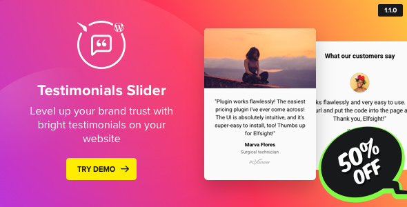 Download Free Testimonials Slider v1.1.0 – WordPress Testimonials Plugin