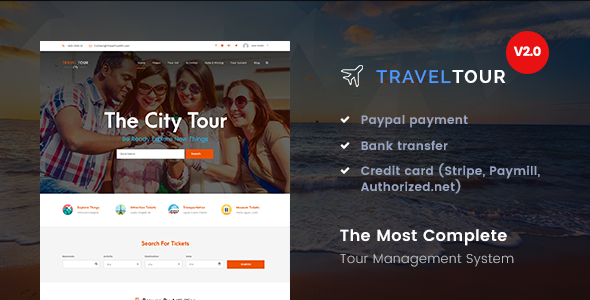 Download Free Travel Tour 2.0.6 – Travel & Tour Booking Management System Download Free Travel Tour 2.0.6 – Travel & Tour Booking Management System