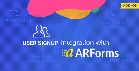 Download Free User Signup for Arforms v1.6