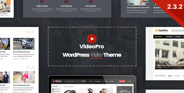 Download Free VideoPro v2.3.4.4 – Video WordPress Theme