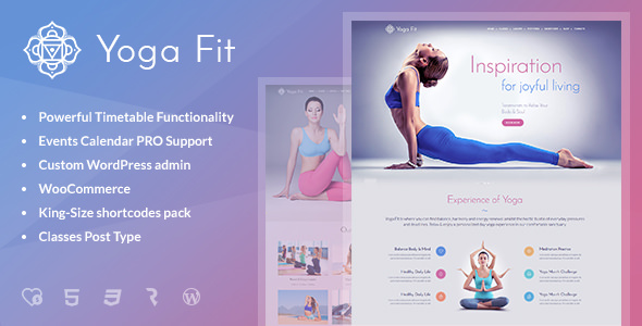 Download Free Yoga Fit v1.1.8 – Sports, Fitness & Gym WordPress Theme