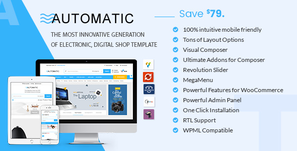Download Free Automatic v1.8 – WooCommerce Theme for Electronic