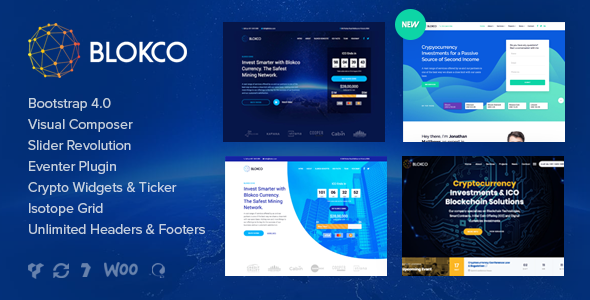 Download Free Blokco v1.4.1 – ICO, Cryptocurrency & Consulting Business Theme Download Free Blokco v1.4.1 – ICO, Cryptocurrency & Consulting Business Theme