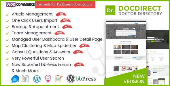 Download Free Directory DocDirect v8.0 – Theme for Doctors and Healthcare