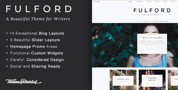 Download Free Fulford v1.0.7 – Responsive WordPress Blogging Theme