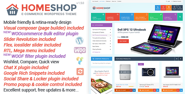 Download Free Home Shop v1.5.0 – WooCommerce Theme