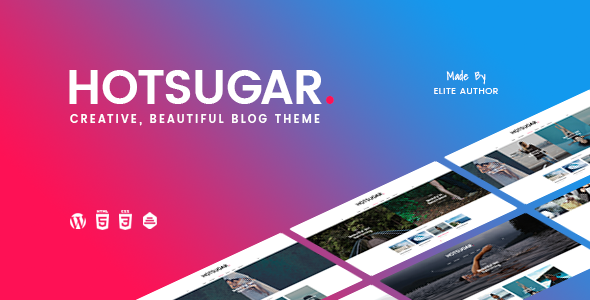 Download Free HotSugar v1.0.4 – Responsive WordPress Blog Theme