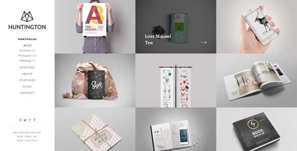 Download Free Huntington v1.0.7 – Responsive Portfolio WordPress Theme