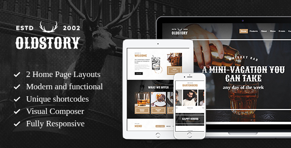 Download Free OldStory v1.7 – Whisky Bar | Pub | Restaurant WP Theme Download Free OldStory v1.7 – Whisky Bar | Pub | Restaurant WP Theme