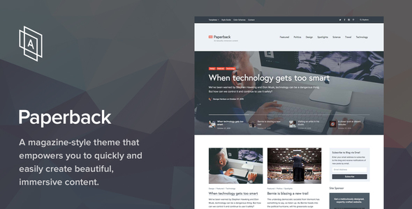 Download Free Paperback v1.8.0 – Magazine WordPress Theme