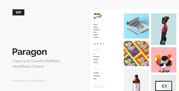 Download Free Paragon v1.6 – Colorful Portfolio for Freelancers & Agencies