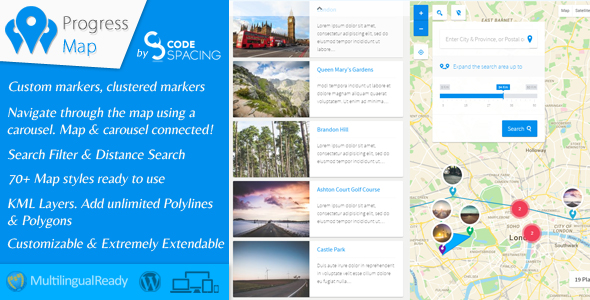 Download Free Progress Map WordPress Plugin v3.8.1
