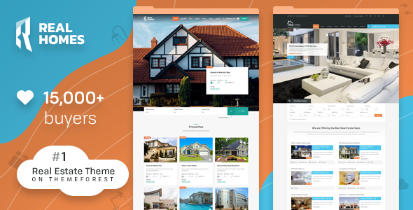 Download Free Real Homes v3.7.1 – WordPress Real Estate Theme