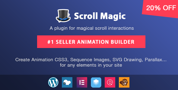 Download Free Scroll Magic v3.3.1.1 – Scrolling Animation Builder Plugin