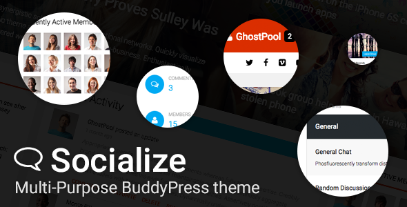 Download Free Socialize v2.33.3 – Multi-Purpose BuddyPress Theme