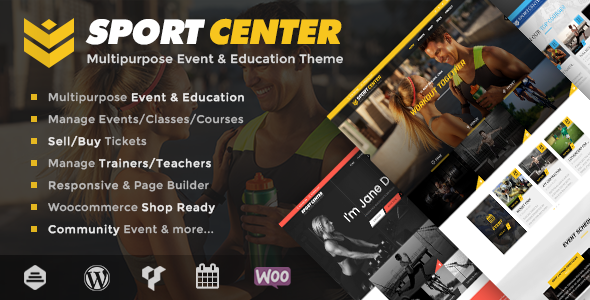 Download Free Sport Center v2.3.2 – Multipurpose Events & Education Theme