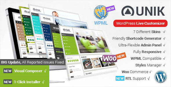 Download Free Unik v1.8.7 – Ultra-Customizable WordPress Theme