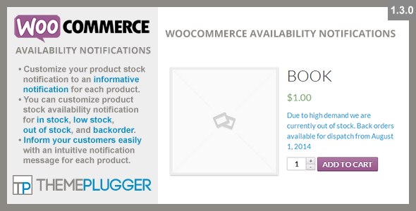 Download Free WooCommerce Availability Notifications v1.3.0 Download Free WooCommerce Availability Notifications v1.3.0