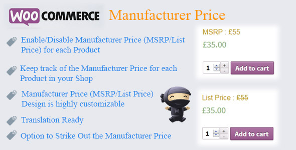 Download Free WooCommerce Manufacturer Price v2.3