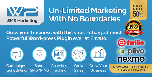 Download Free WordPress SMS Marketing Plugin v8.1