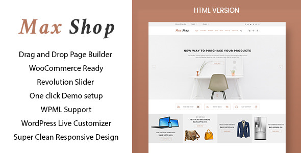Download Free Max shop v1.1 – WooCommerce WordPress Theme