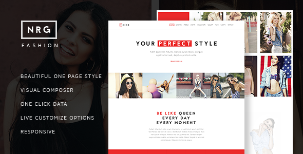 Download Free NRG Fashion v1.4 – Model Agency One Page Beauty Theme