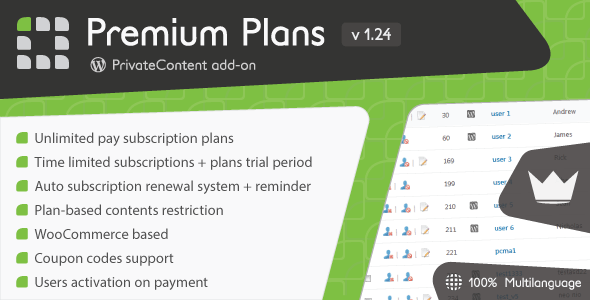 Download Free PrivateContent – Premium Plans add-on v1.24 Download Free PrivateContent – Premium Plans add-on v1.24