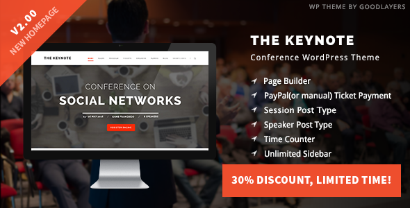 Download Free The Keynote v2.10 – Conference / Event / Meeting Theme Download Free The Keynote v2.10 – Conference / Event / Meeting Theme